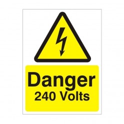 Danger 240 Volts Electrical...