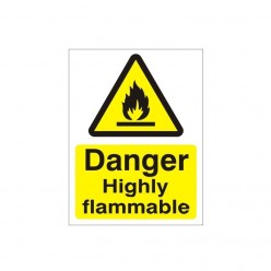 Danger Highly Flammable Sign 