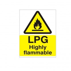 LPG Highly Flammable Sign