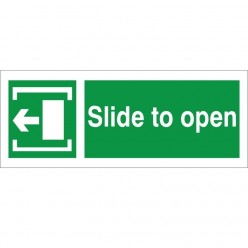 Slide To Open Arrow Left Sign 