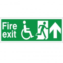 Refuge Fire Exit Up Sign -...