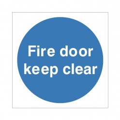 Fire Door Keep Clear Sign 