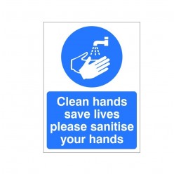 Clean Hands Sve Lives Pleae...