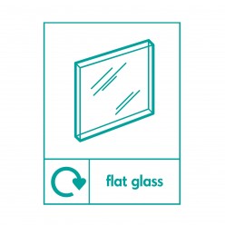 Flat Glass Recycling Sign 