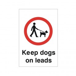 Keep Dogs On Leads Sign