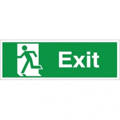 Exit Man Running Left Sign