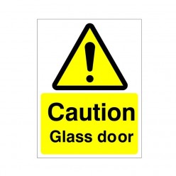 Caution Glass Door Sign