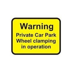 Warning Private Car Park...