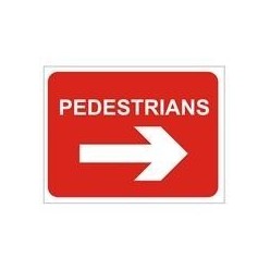 Pedestrians Right Road Sign...