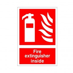 Fire Extinguisher Inside Sign
