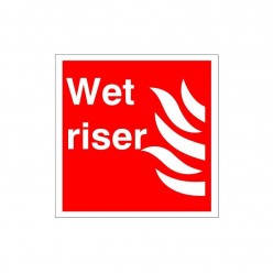 Wet Riser Sign 200 x 200mm