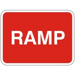 Ramp Traffic Sign - 600mm x...