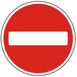 No Entry Traffic Sign -...