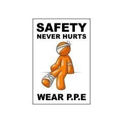 Safety Never Hurts Wear PPE...