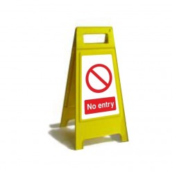 No Entry Free Standing Sign
