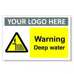 Warning Deep Water Sign...