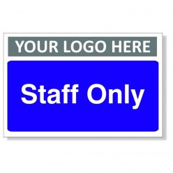 Staff Only Custom Logo Door...