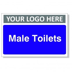 Male Toilet Custom Logo...