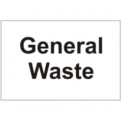 General Waste Sign 300 x 200mm