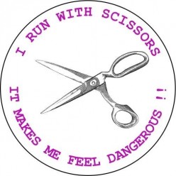 I Run With Scissors Coaster