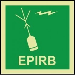 EPIRB sign 100x110mm