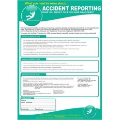 Accident reporting poster 420x595mm