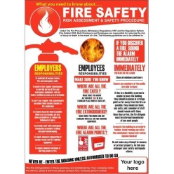 Fire safety poster 420x545mm