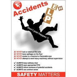 Accidents help 420x595mm poster