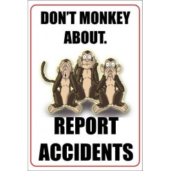 report accidents poster 400x600mm