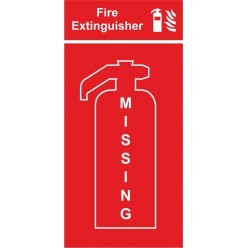 Fire extinguisher missing location panel 400x800mm