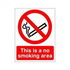 This Is A No Smoking Area Double Sided Sign