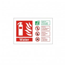 Foam Spray Fire Extinguisher Identification Sign - 150mm x 100mm