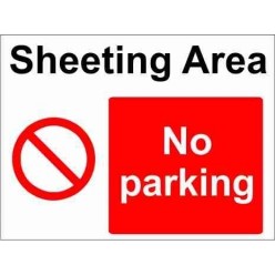 Sheeting Area Parking Sign