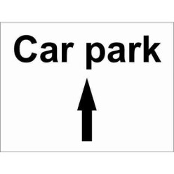 Car Park Straight Ahead Parking Sign