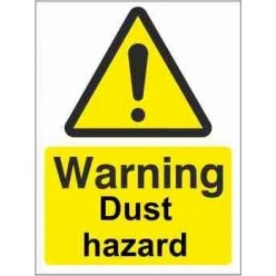 Dust Hazard Warning Sign