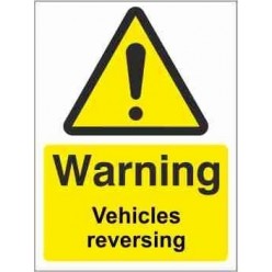 Vehicles Reversing Warning Sign