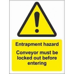 Entrapment Hazard Warning Sign