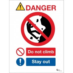 Danger Deep Cold Water Sign - Do Not Swim