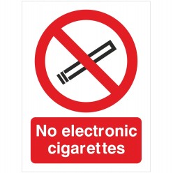 No Electronic Cigarettes...