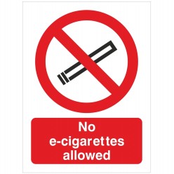 No E-Cigarettes Allowed...