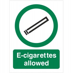 E-Cigarettes Allowed...