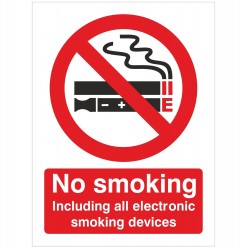 No Smoking, E-Cigarettes Allowed 150X200mm Sign