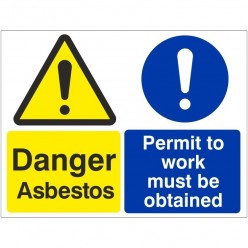 Danger Asbestos Permit To...