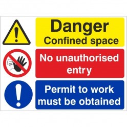 Danger Confined Space No...
