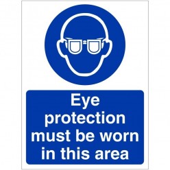 Eye Protection Must Be Worn...