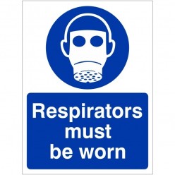 Respirators Must Be Worn Sign