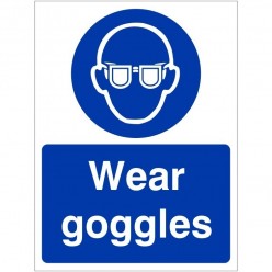 Wear Goggles Eye Protection...