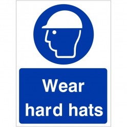 Wear Hard Hats Signs