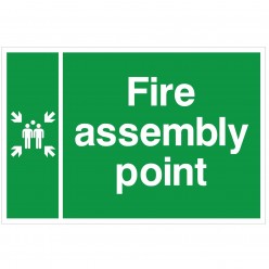 Fire Assembly Point Sign 600mm x 400mm