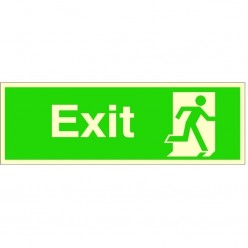 Photoluminescent Exit Sign